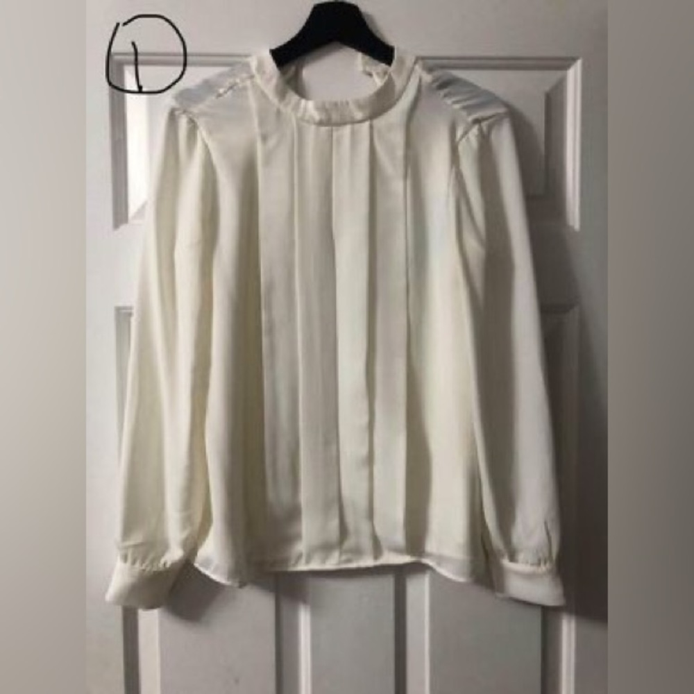 H&M Pleated Front Blouse